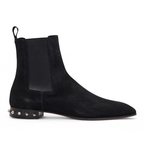 Christian Louboutin So Roadie Flat Suede Boots – Black – EU 42 / US 9 $1195 - Picture 3 of 8